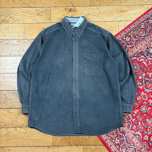 Vintage Columbia Grey Corduroy Shirt - XL
