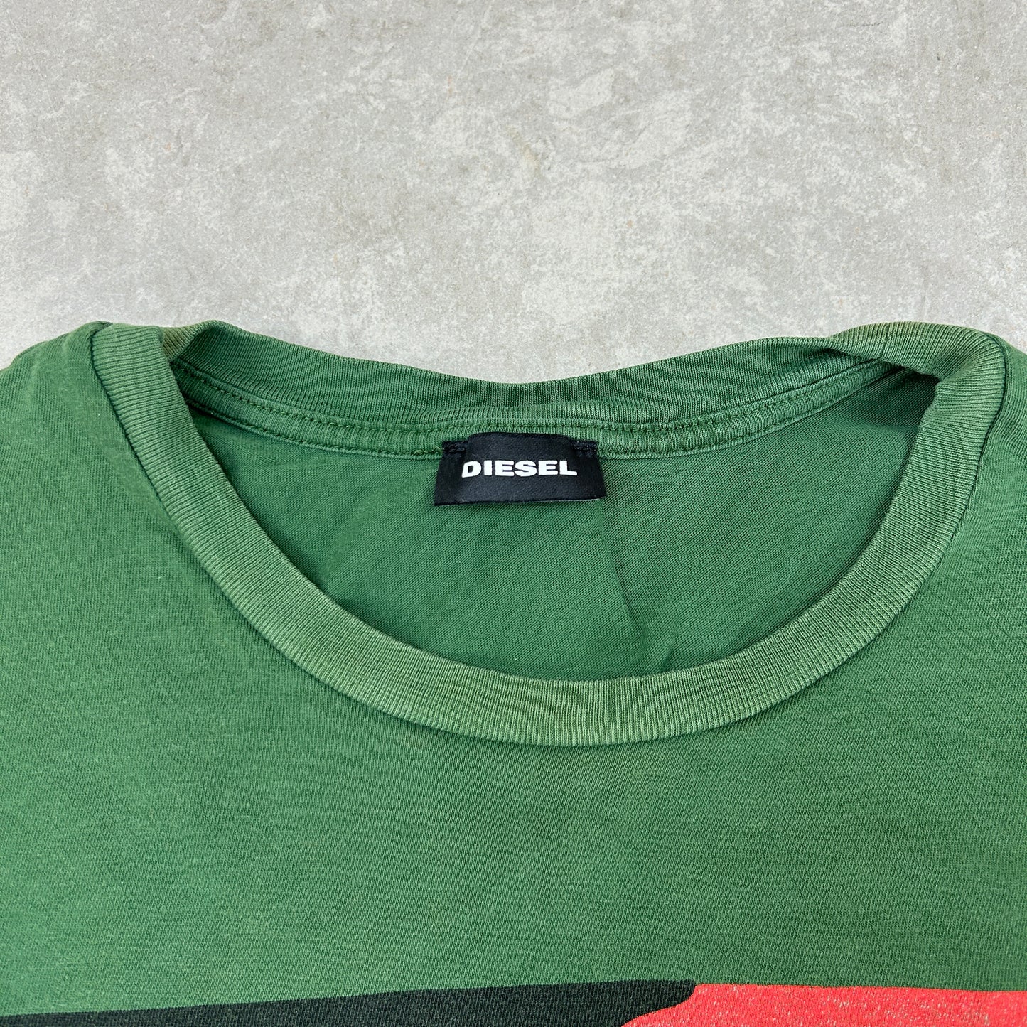 Vintage Diesel Y2K Green T-Shirt - M