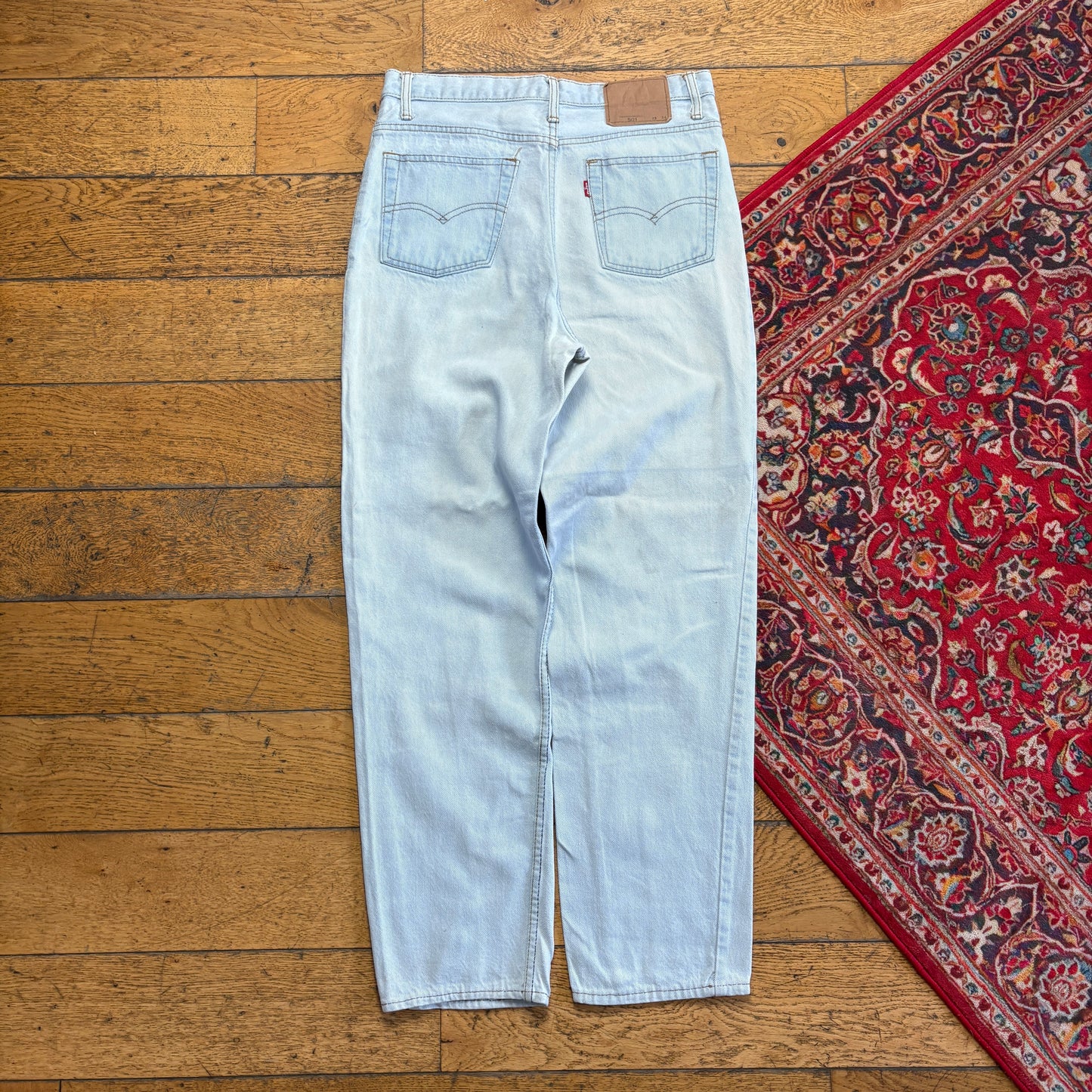 Vintage Levis 501 Straight Blue Denim Jeans - 30S