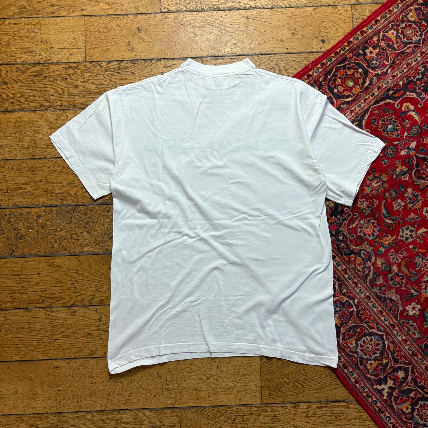 Vintage 90s Diadora White Graphic T-Shirt - M