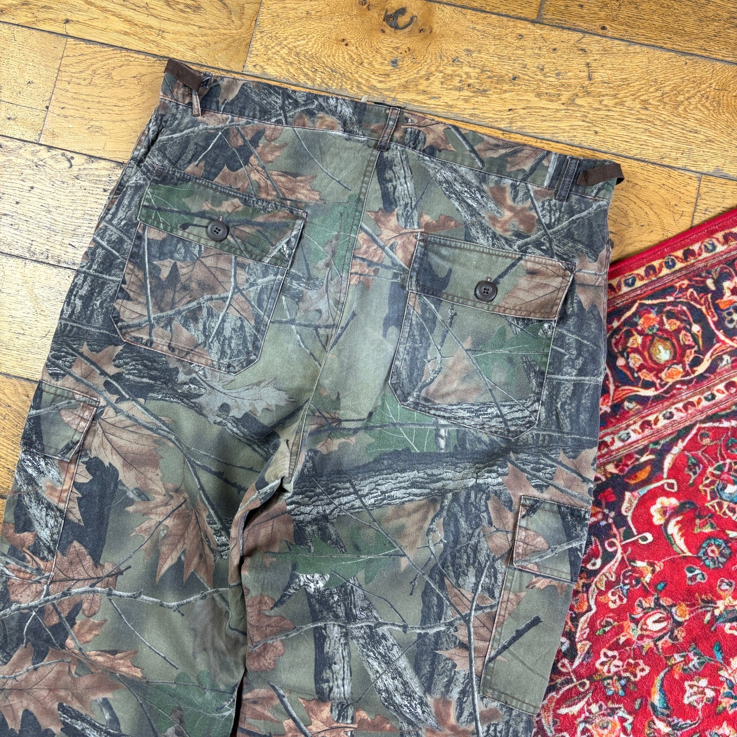 Vintage Real Tree Camo Green Hunting Workwear Trousers - 40