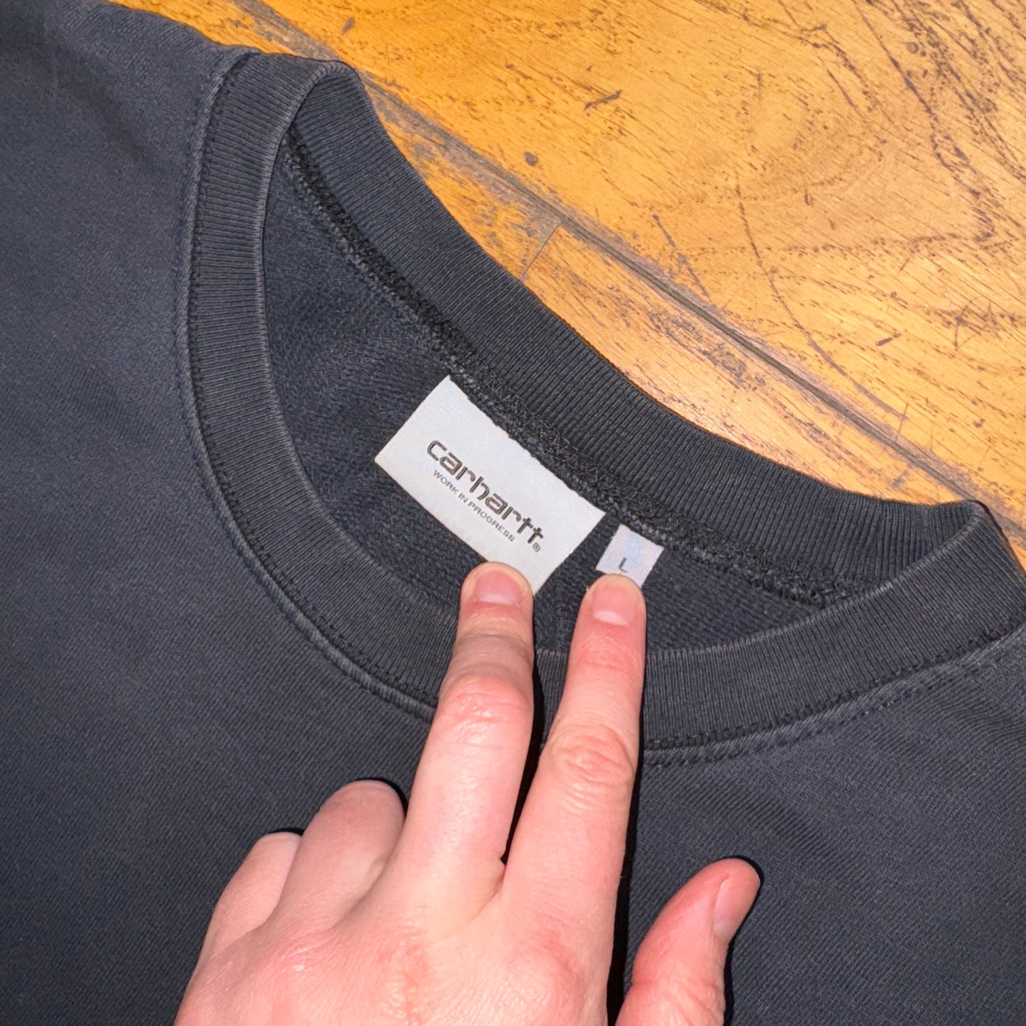 Vintage Carhartt Wip Black Sweatshirt - L