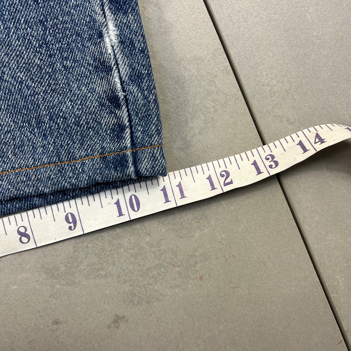 Vintage Wrangler Blue Denim Carpenter Baggy Shorts - 38