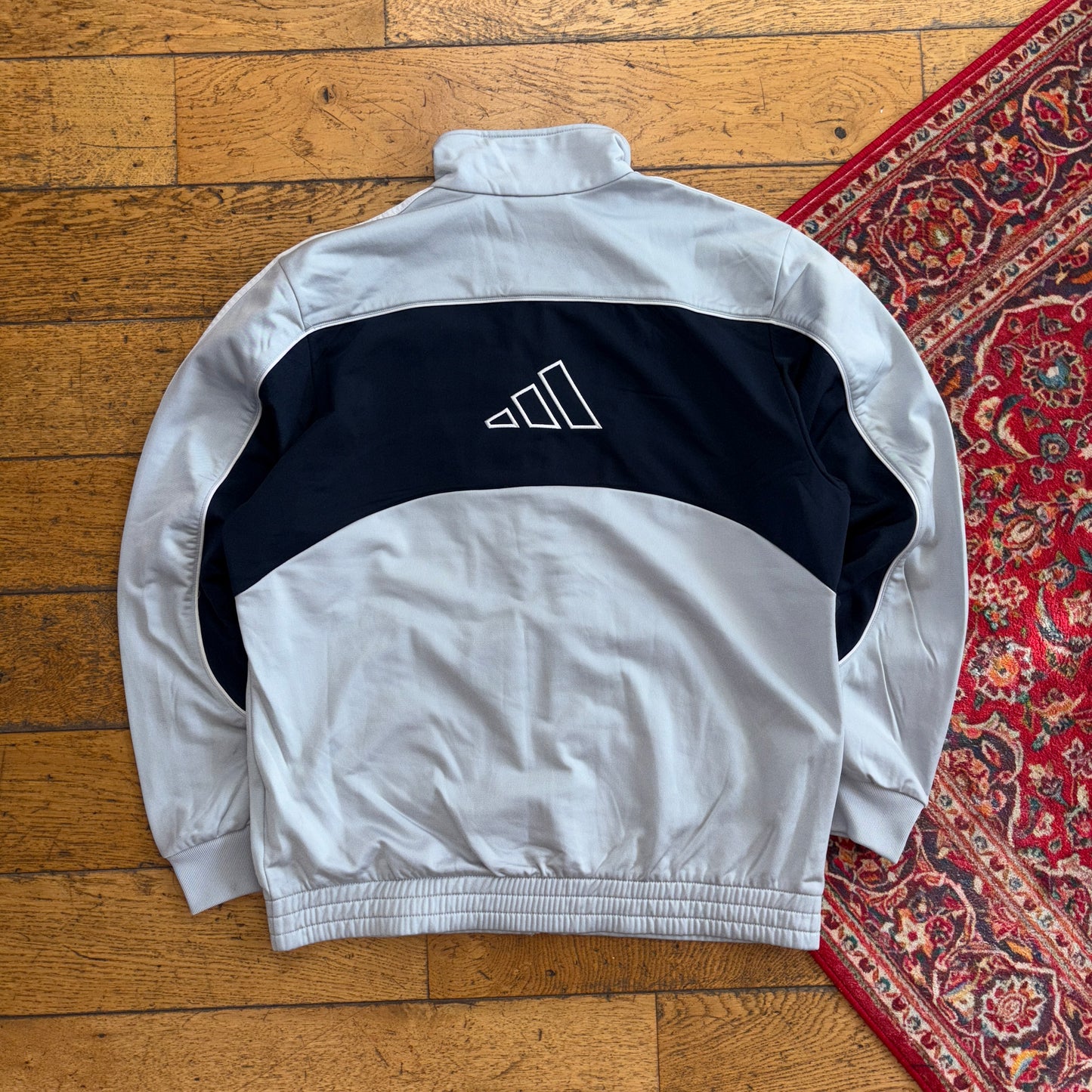 Vintage 00s Adidas Grey Tracksuit Track Jacket - M