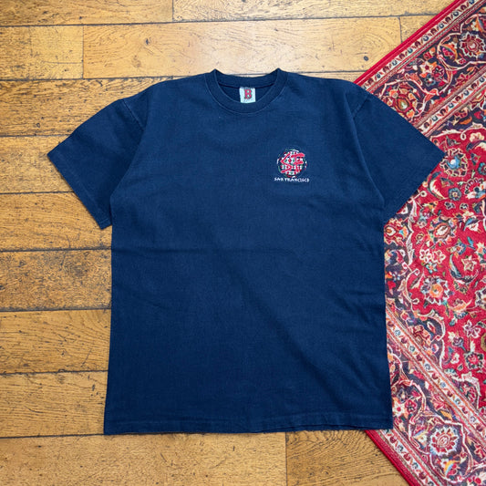 Vintage 90s San Francisco Navy Embroidered Single Stitch Graphic T-Shirt - L