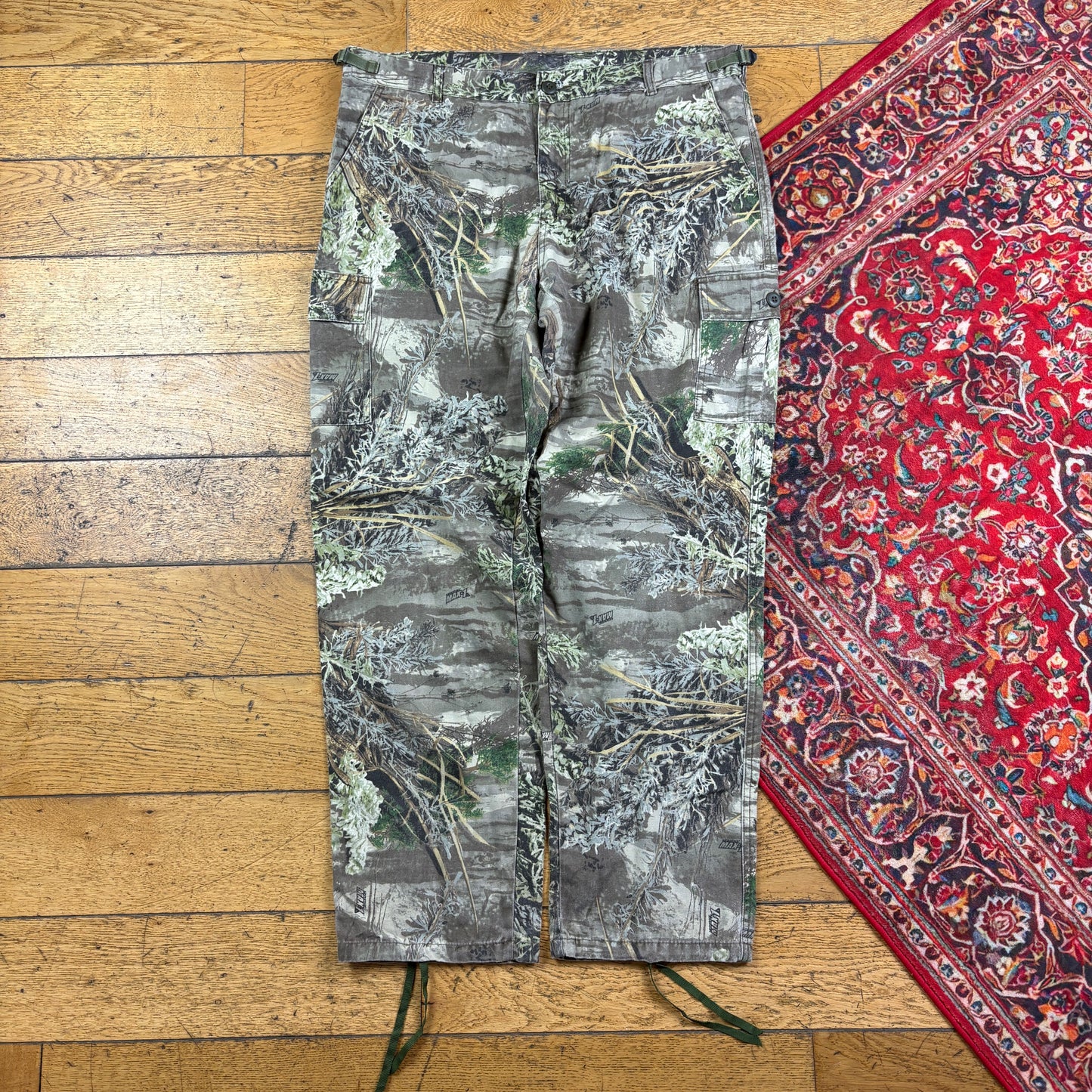 Vintage Real Tree Camo Green Hunting Workwear Trousers - 38