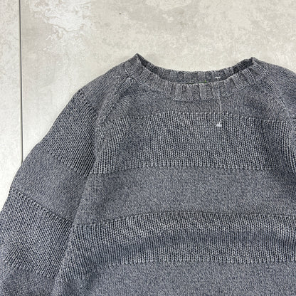 Vintage Timberland Chunky Knit Grey Fisherman Jumper - M