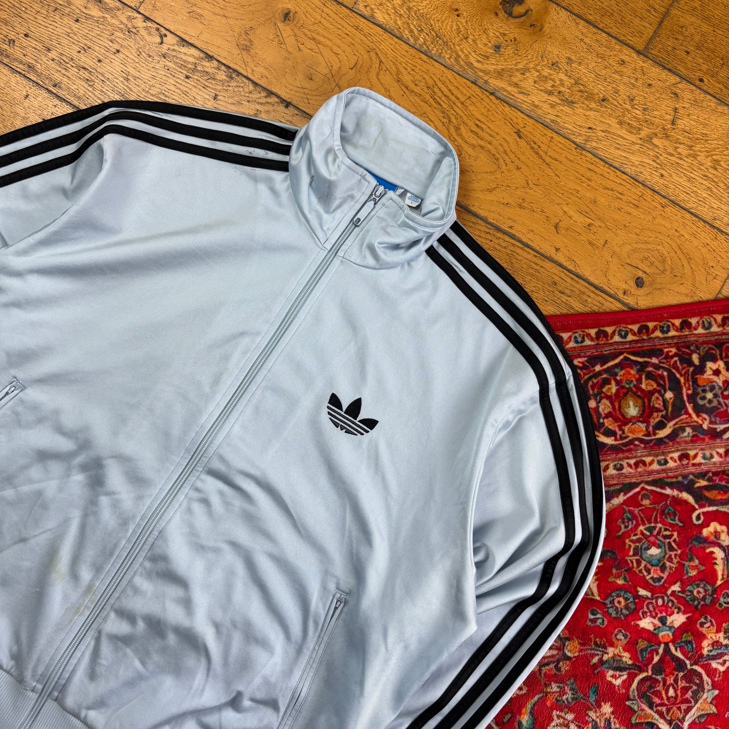 Vintage Adidas Blue Tracksuit Track Shell Windbreaker Jacket - L