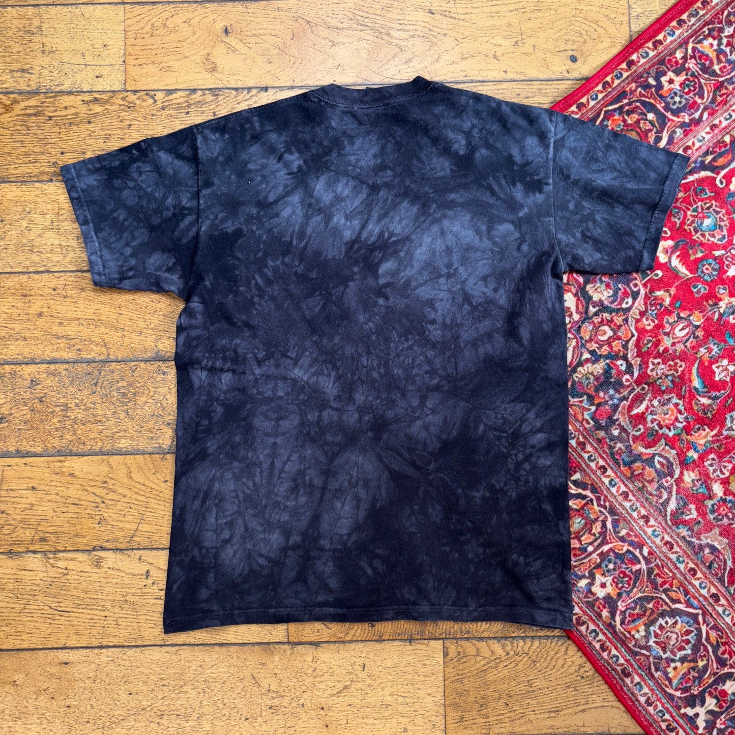 Vintage Thrasher Wolves Skate Tie Dye Black Grey Graphic T-Shirt - S