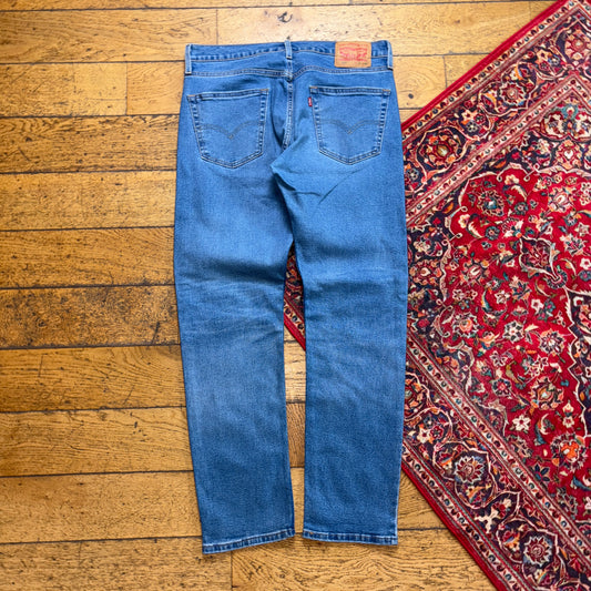 Vintage Levis 502 Straight Blue Denim Jeans - 34R
