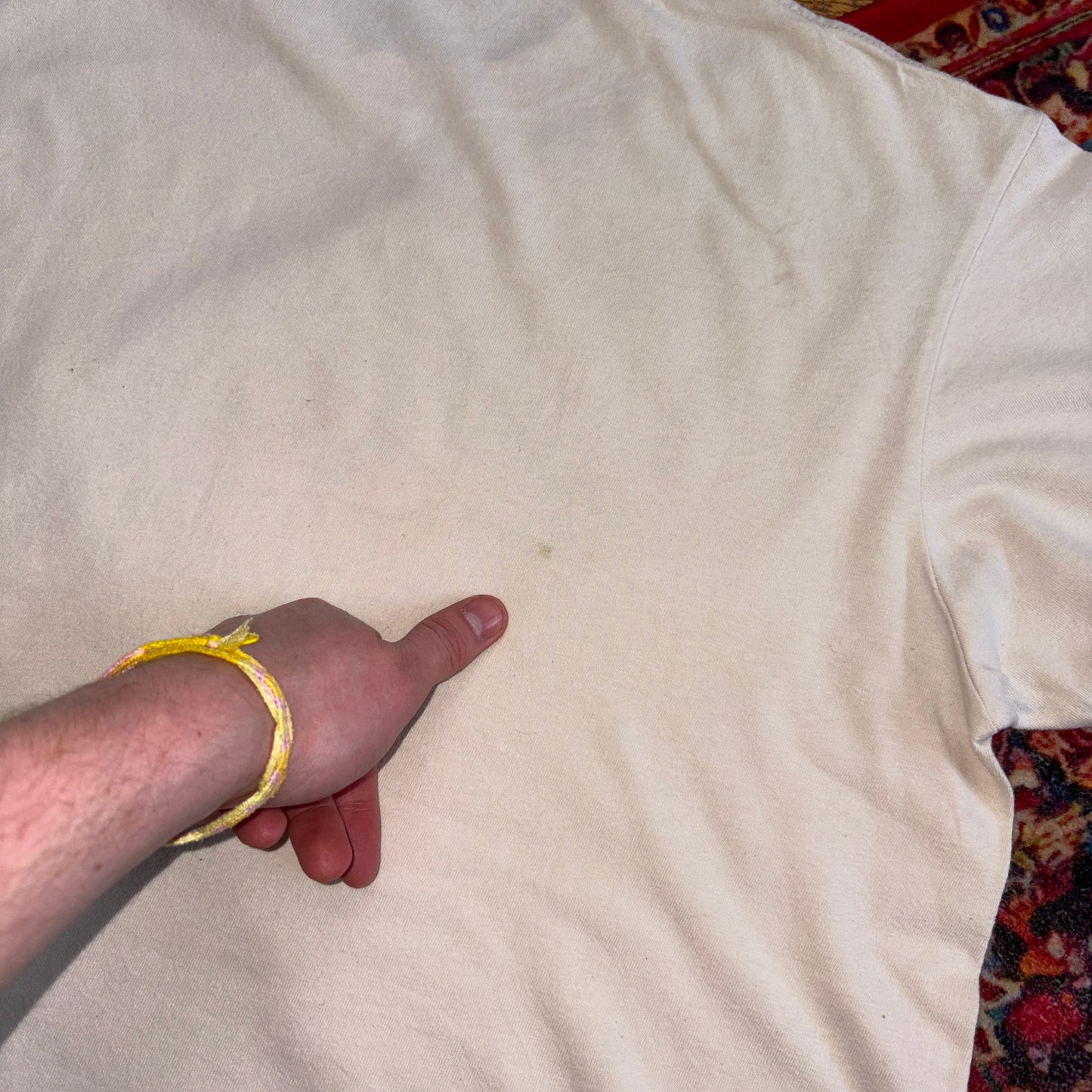 Vintage Supreme Cream Life Sucks Die Gangsta Graphic T-Shirt - M