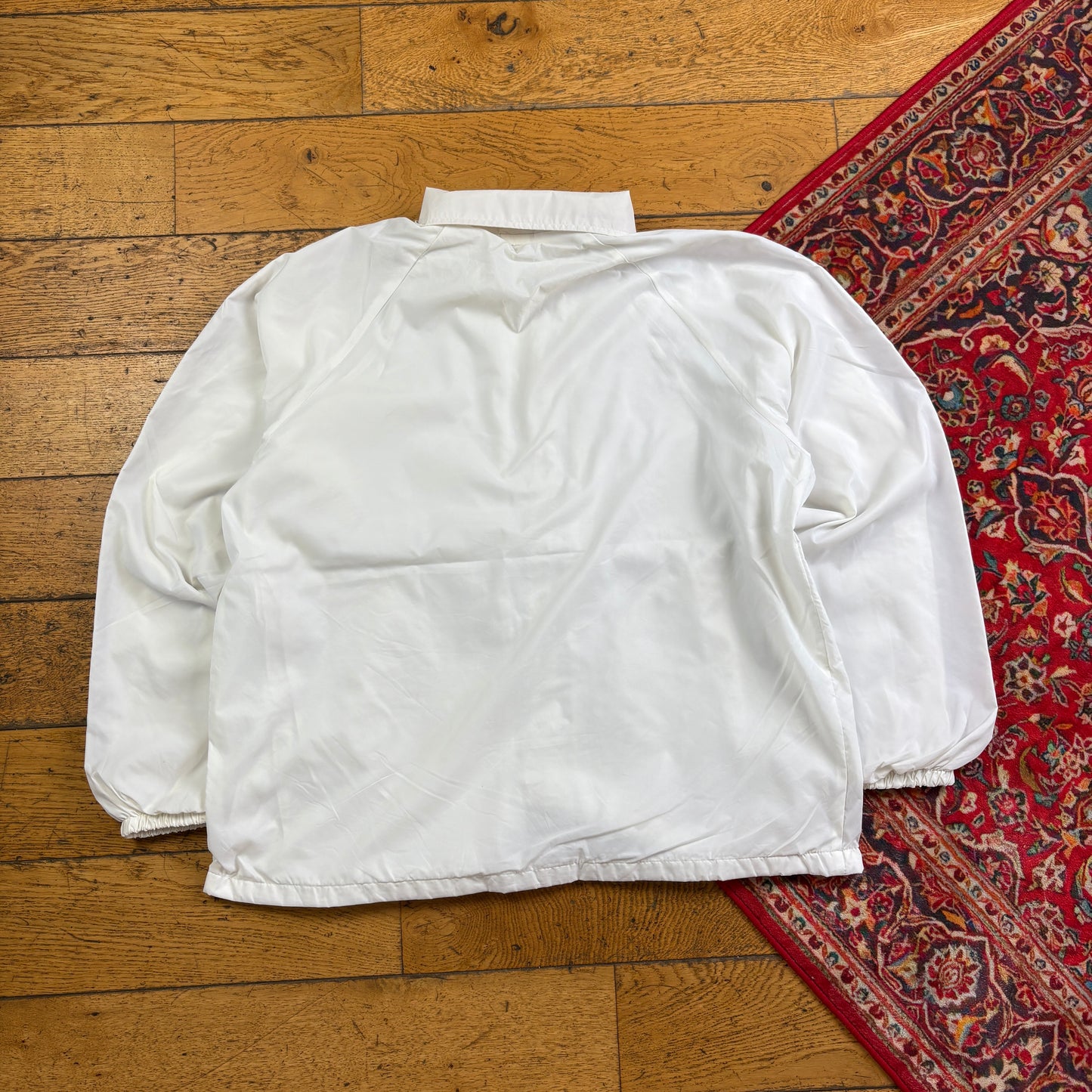 Vintage White Nylon Coach Harrington Jacket - L