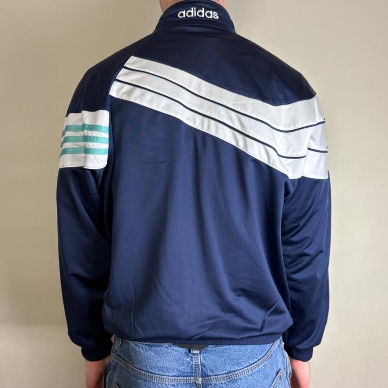 Vintage Adidas 90s Navy Track Jacket - M