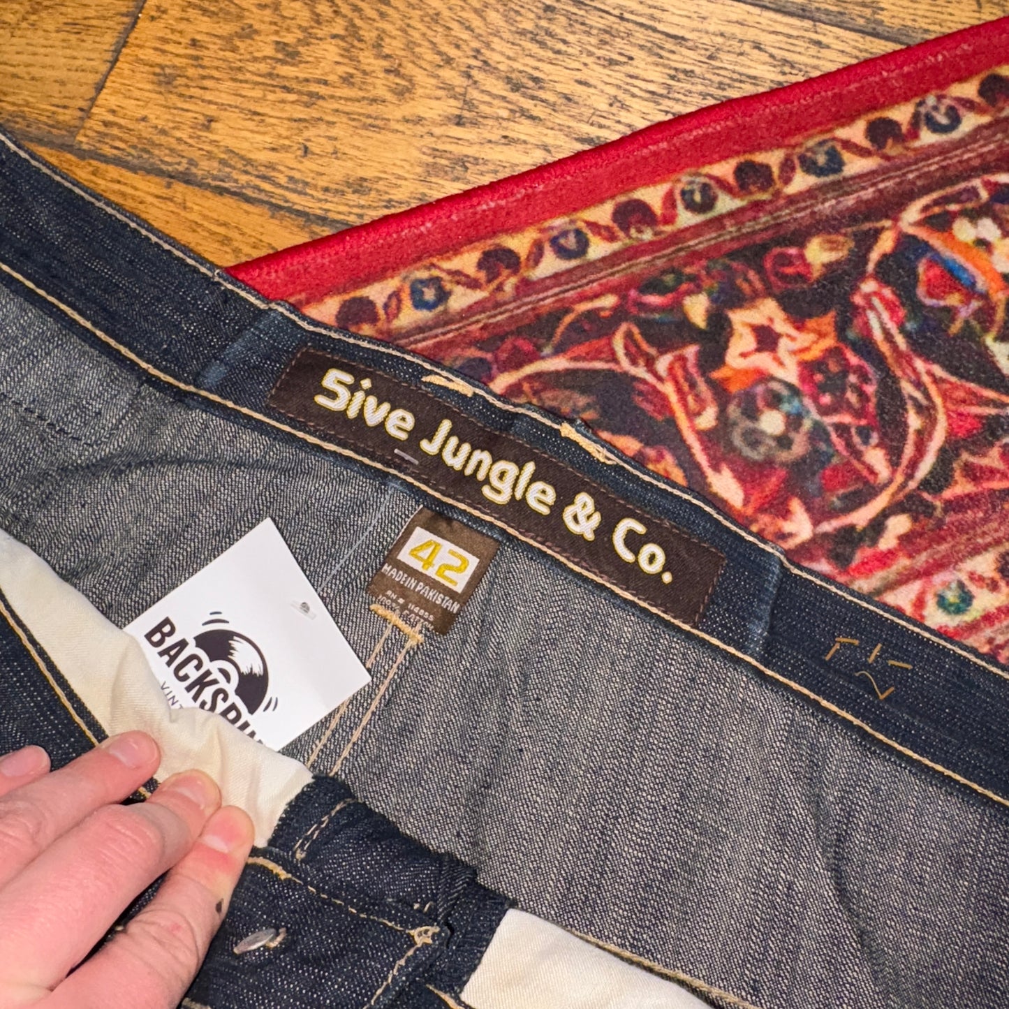 Vintage Embroidered Hip Hop Baggy Blue Shorts Jorts - 44