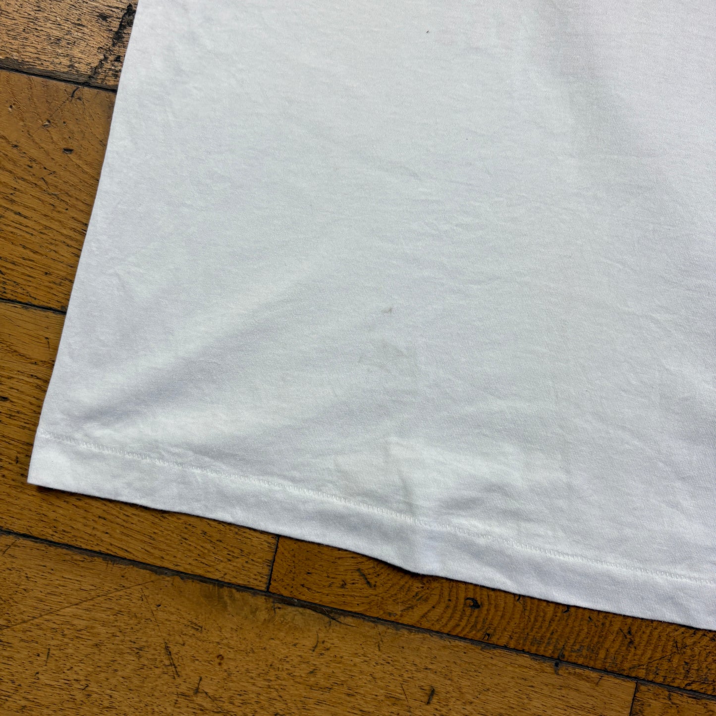 Vintage 1993 Funny Slogan White Single Stitch Graphic T-Shirt - S