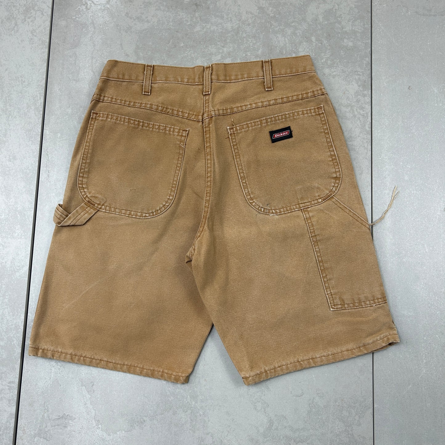 Vintage Dickies Workwear Carpenter Brown Baggy Shorts - 31