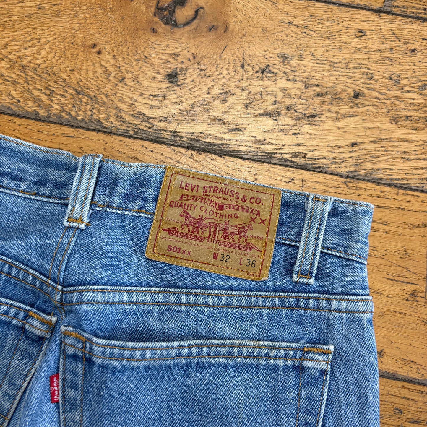 Vintage Levis 501 Straight Blue Denim Jeans - 30S