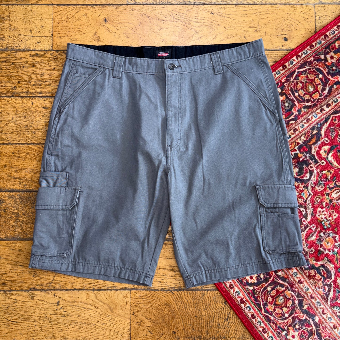 Vintage Dickies Workwear Carpenter Grey Baggy Shorts - 40