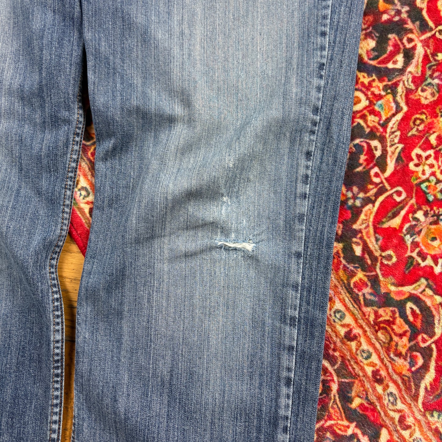 Vintage Levis Straight Blue Denim Jeans - 38