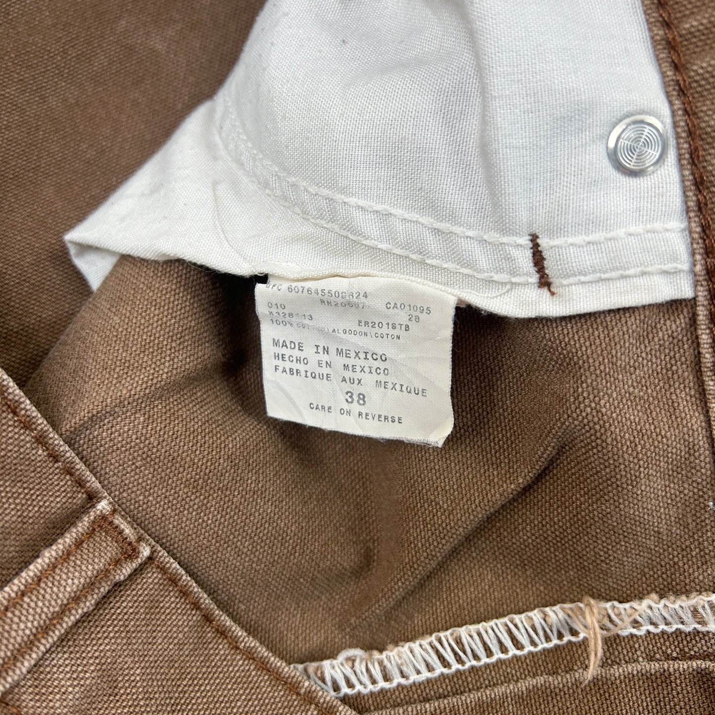 Vintage Dickies Workwear Carpenter Brown Baggy Shorts - 38