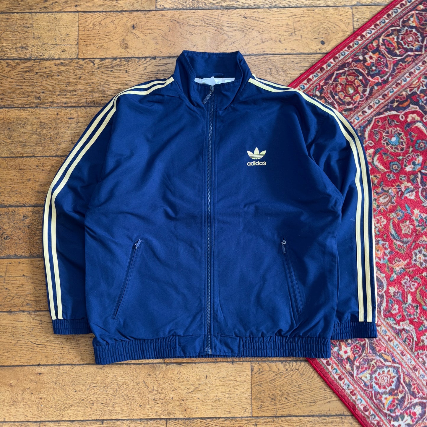 Vintage Adidas Navy Tracksuit Track Jacket - L
