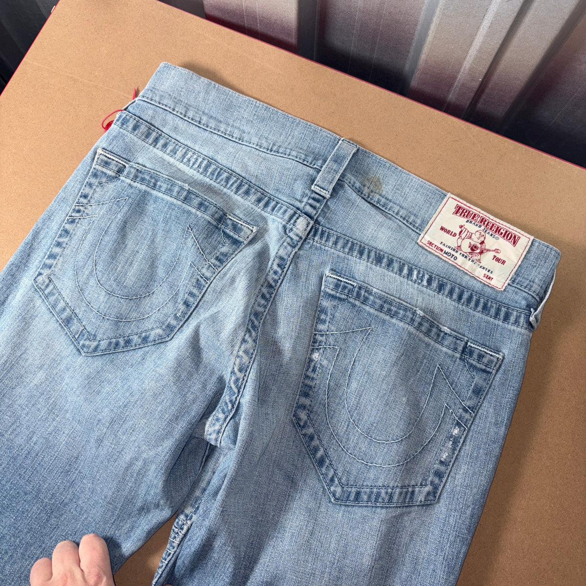 True Religion Y2K Slim Moto Blue Jeans - 33L