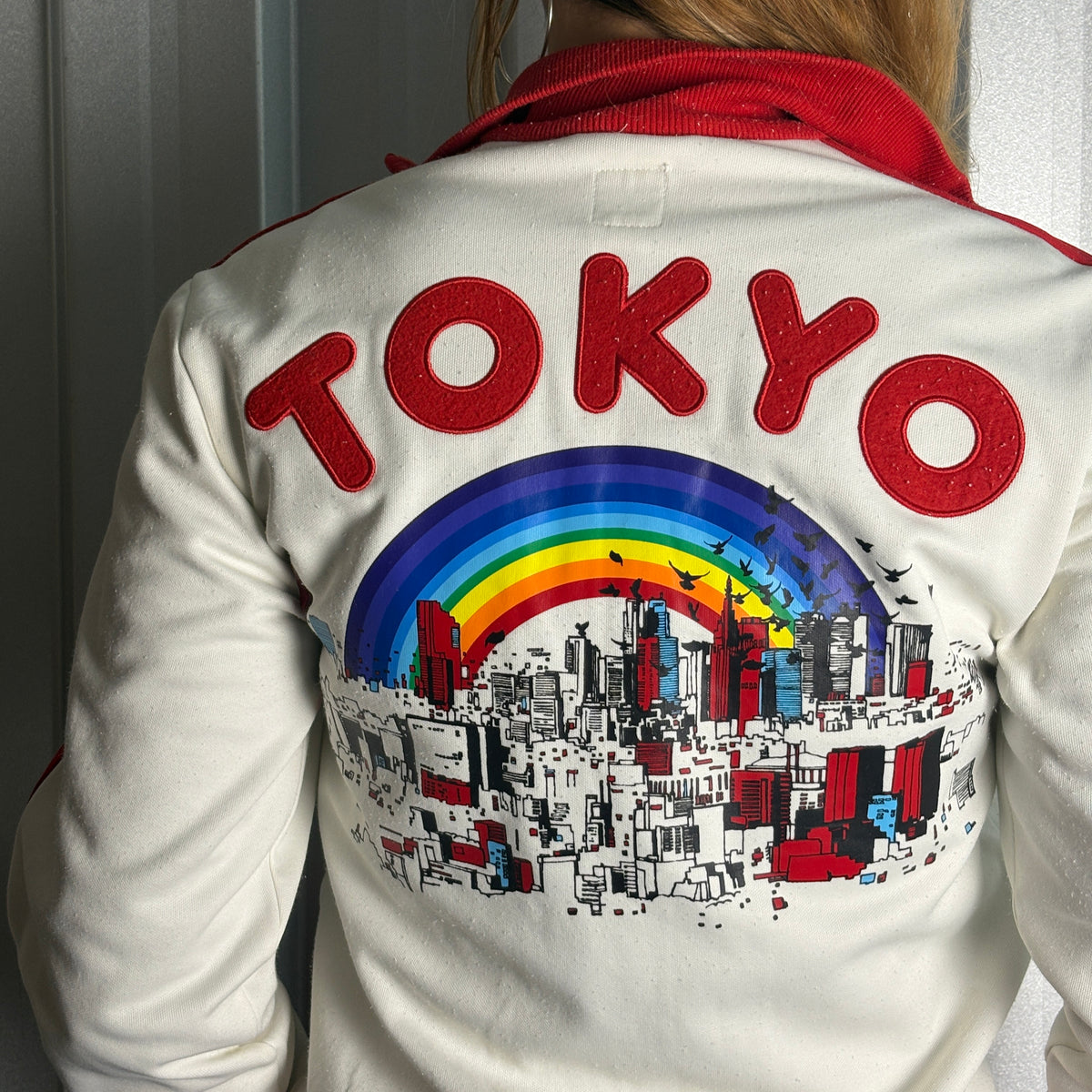 Adidas Tokyo 00s Rare White Red Tracksuit Track Jacket - XS