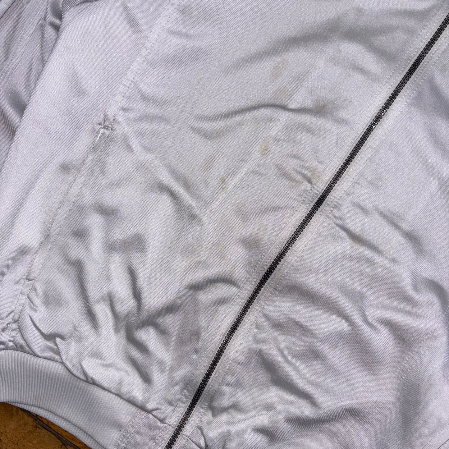 Vintage Nike 90s White Tracksuit Track Shell Windbreaker Jacket - M