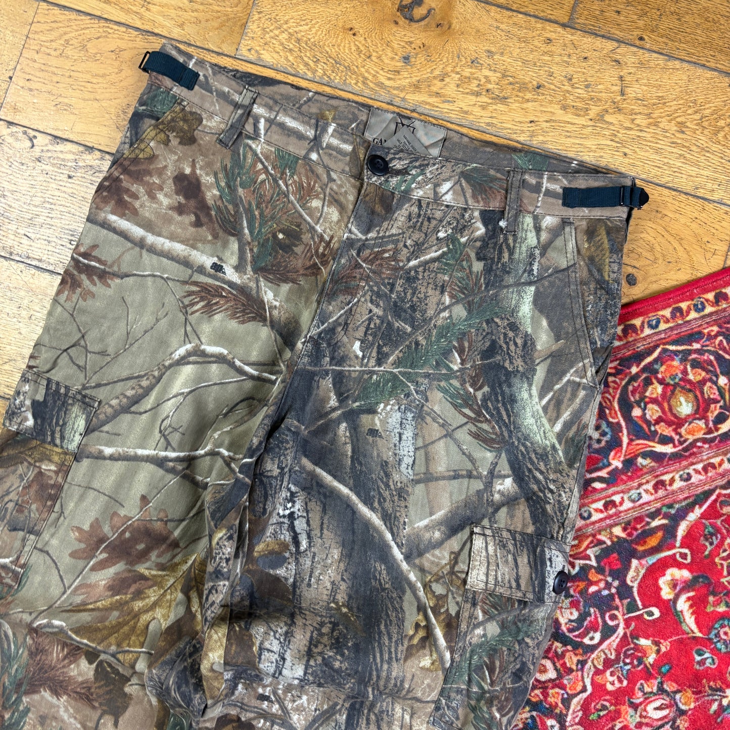 Vintage Real Tree Camo Green Hunting Workwear Trousers - 36