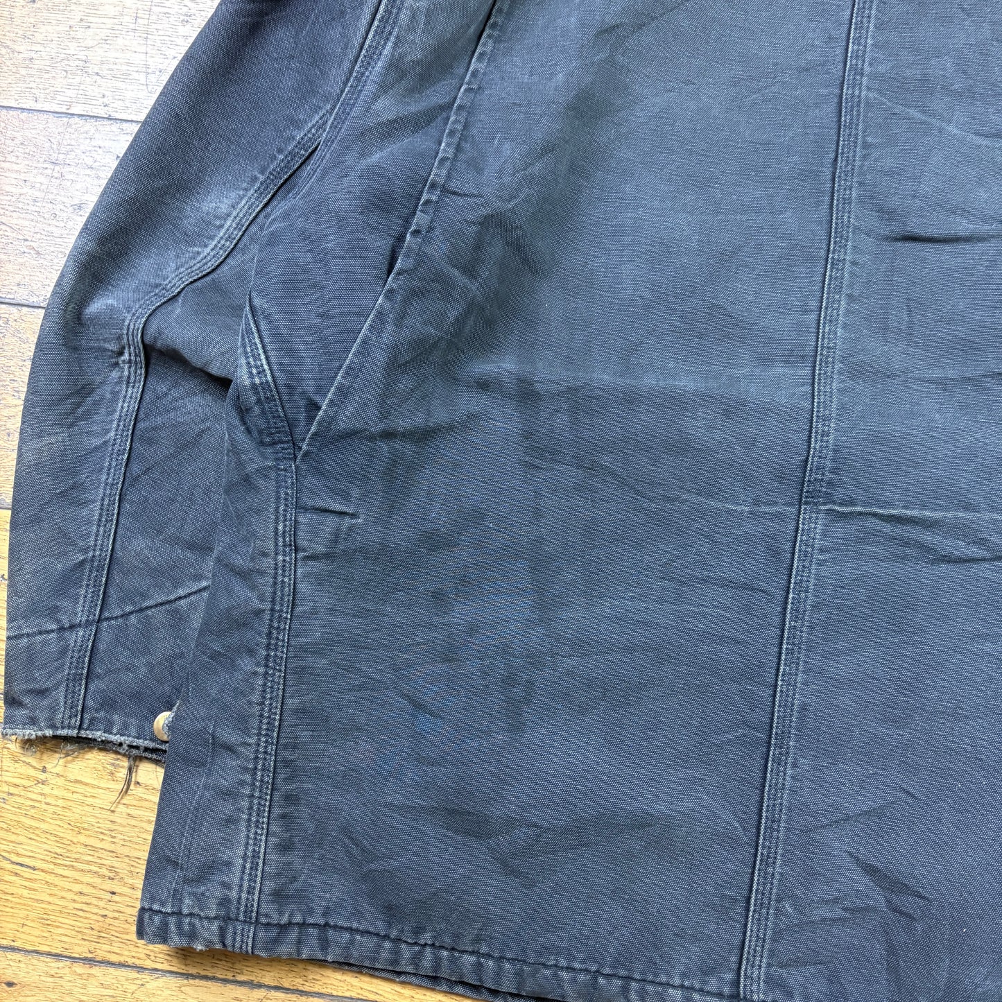 Vintage 1998 Carhartt Black Michigan Chore Workwear Jacket - XL