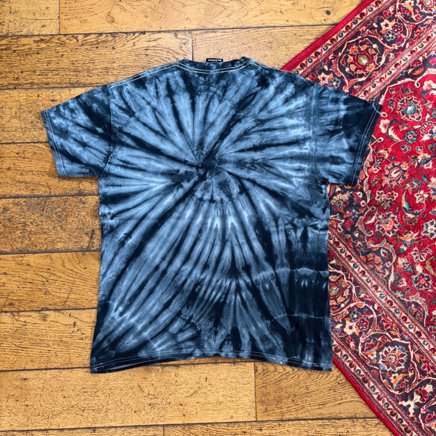 Vintage Thrasher Grey Tie Dye Skate Graphic T-Shirt - S