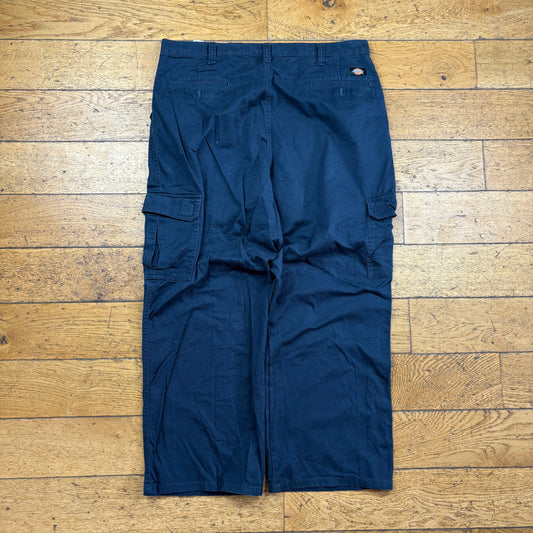Vintage Dickies 874 Navy Skate Cargo Trousers - 38