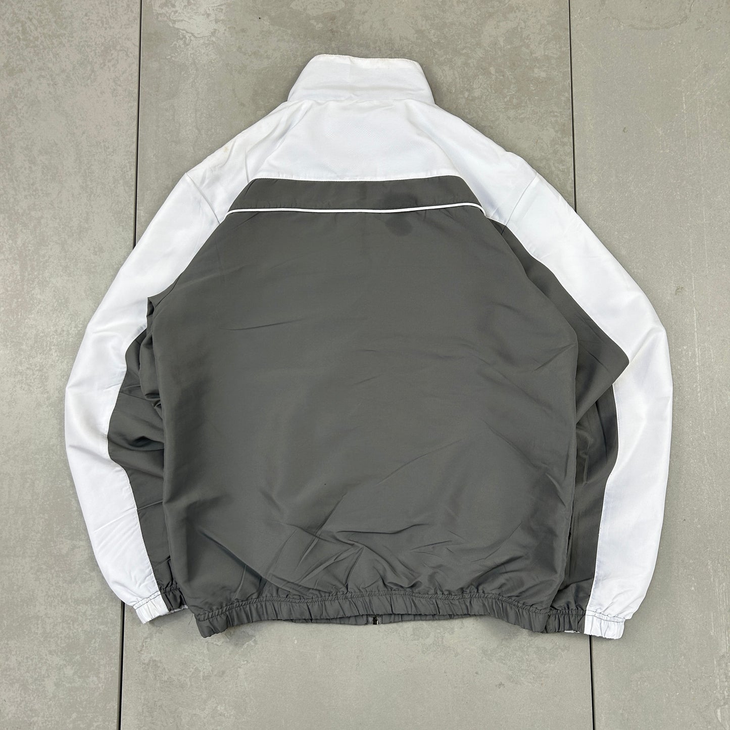 Vintage Fila Grey Tracksuit Track Shell Windbreaker Jacket - M