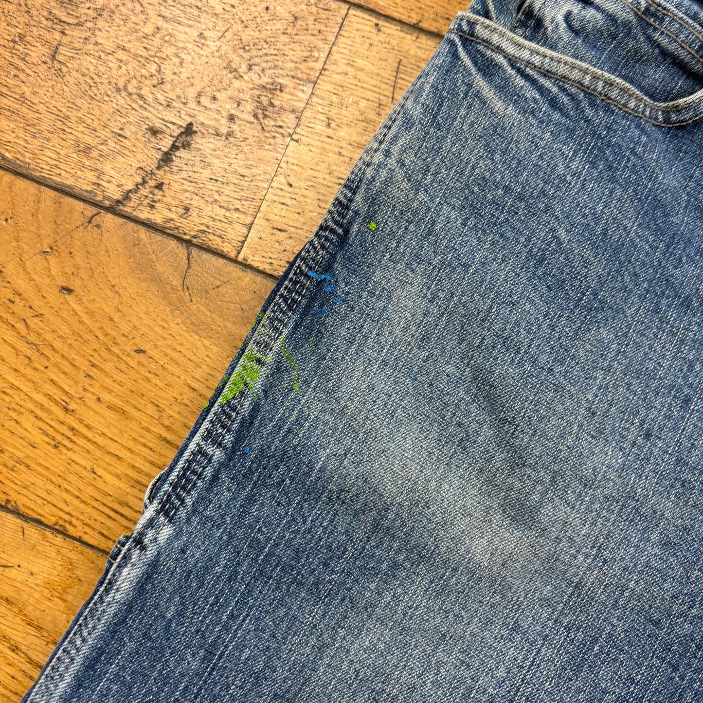 Vintage Dickies Blue Workwear Carpenter Baggy Jeans - 34