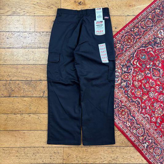 Vintage Dickies 874 Black Cargo Skate Trousers - 34