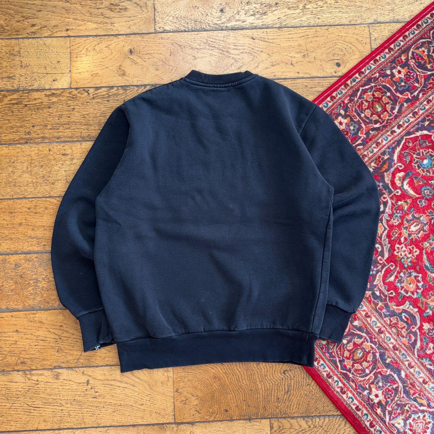 Vintage Napapijri Black Sweatshirt - S