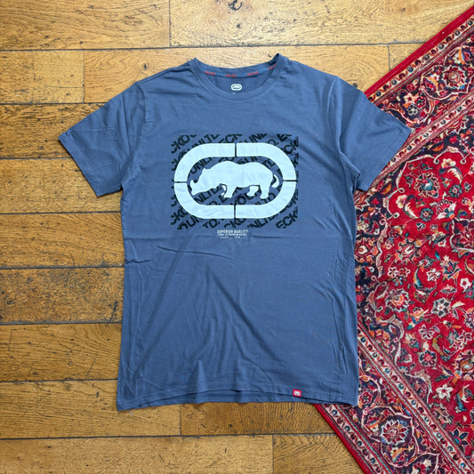 Vintage Ecko Unltd Grey Graphic T-Shirt - M
