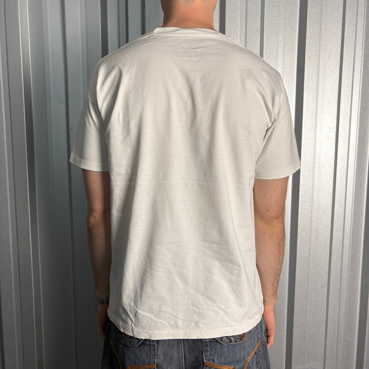 Papa Nugs White Doberman Dog Graphic T-Shirt - M