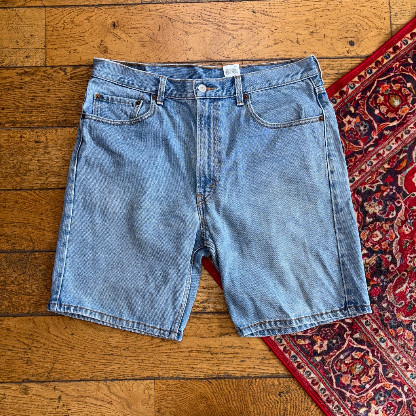 Vintage Levis 505 Straight Blue Denim Shorts - 36