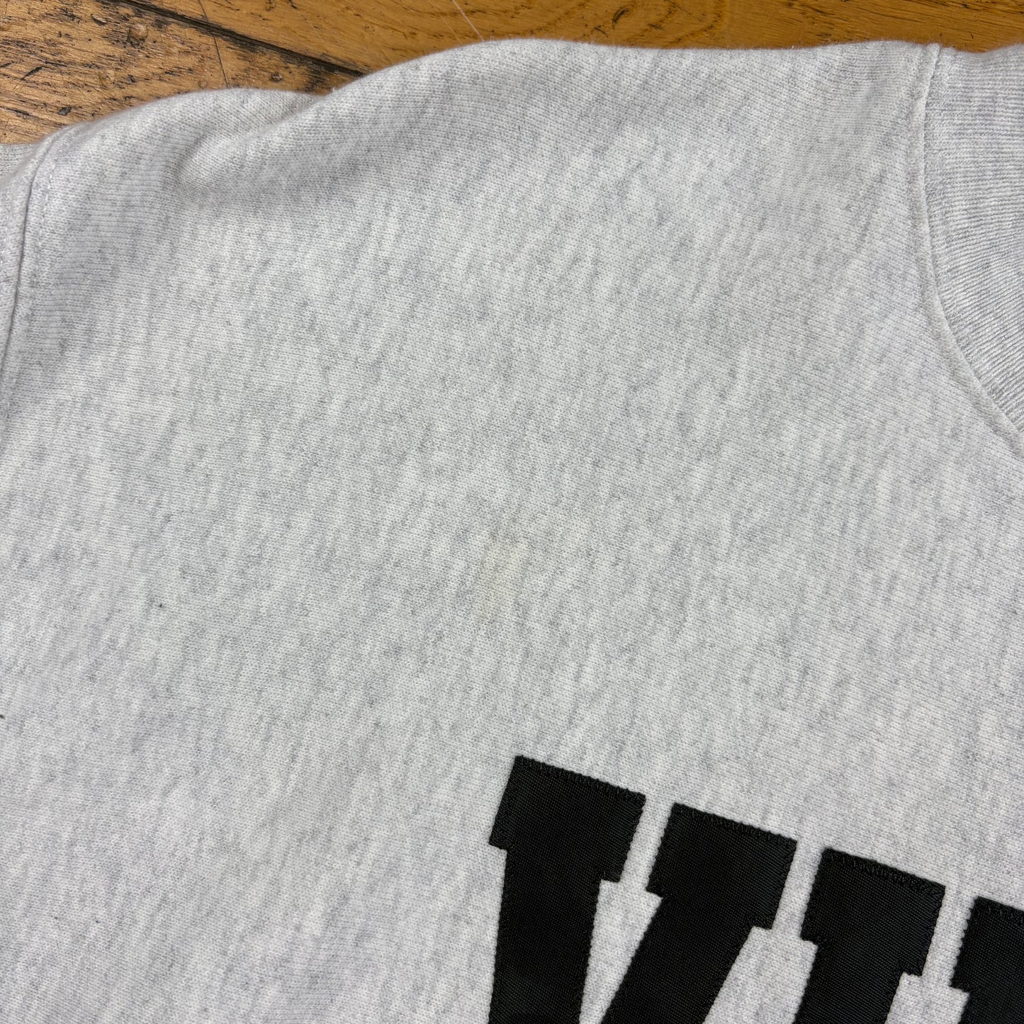 Vintage Champion USA College Grey Embroidered Sweatshirt - XL