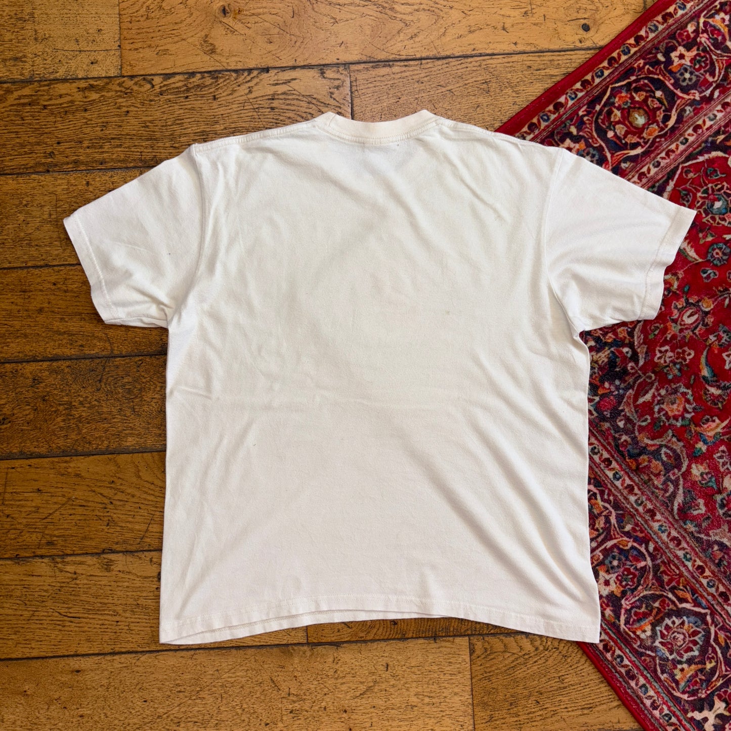 Vintage Supreme Cream Life Sucks Die Gangsta Graphic T-Shirt - M