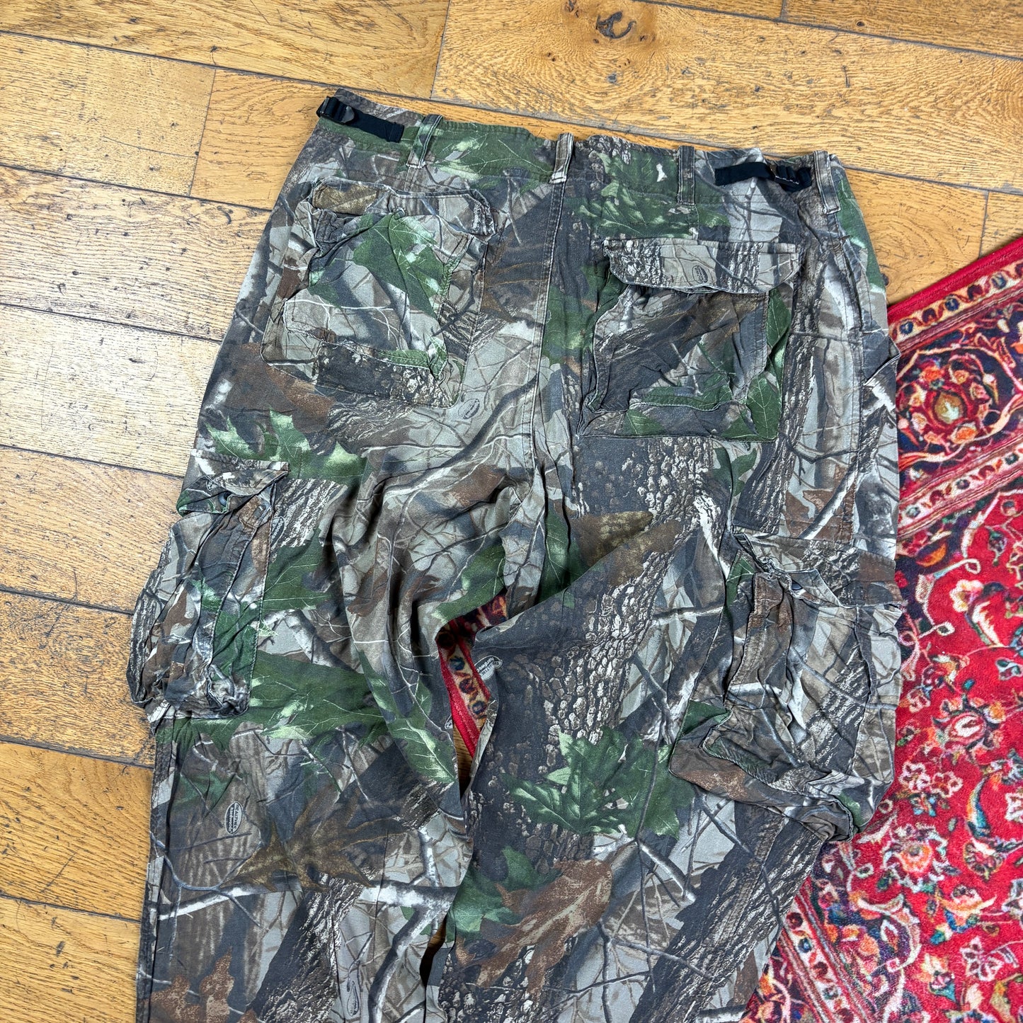 Vintage Real Tree Camo Green Hunting Workwear Trousers - 38