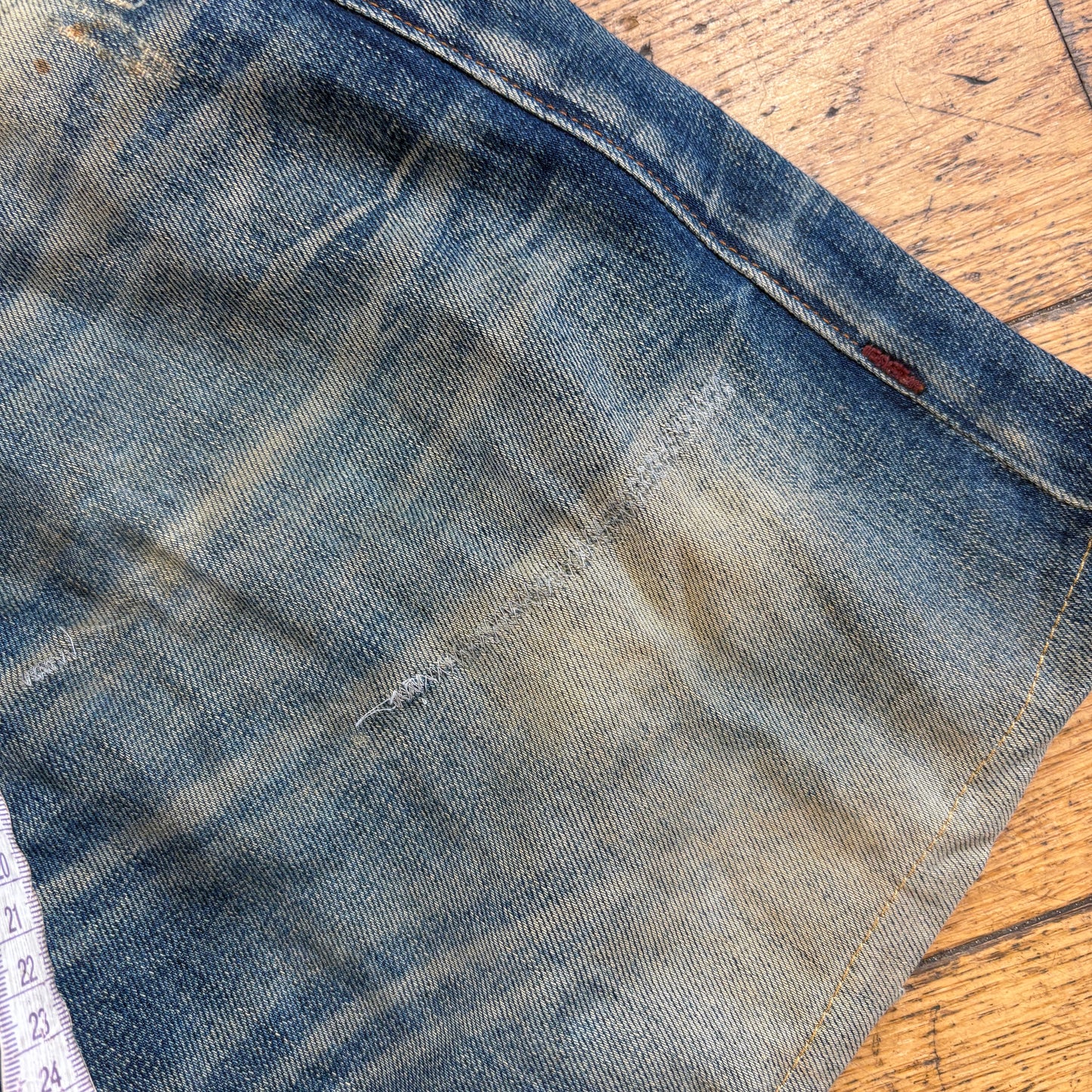 Vintage True Religion Blue Embroidered Y2K Shorts Jorts - 34