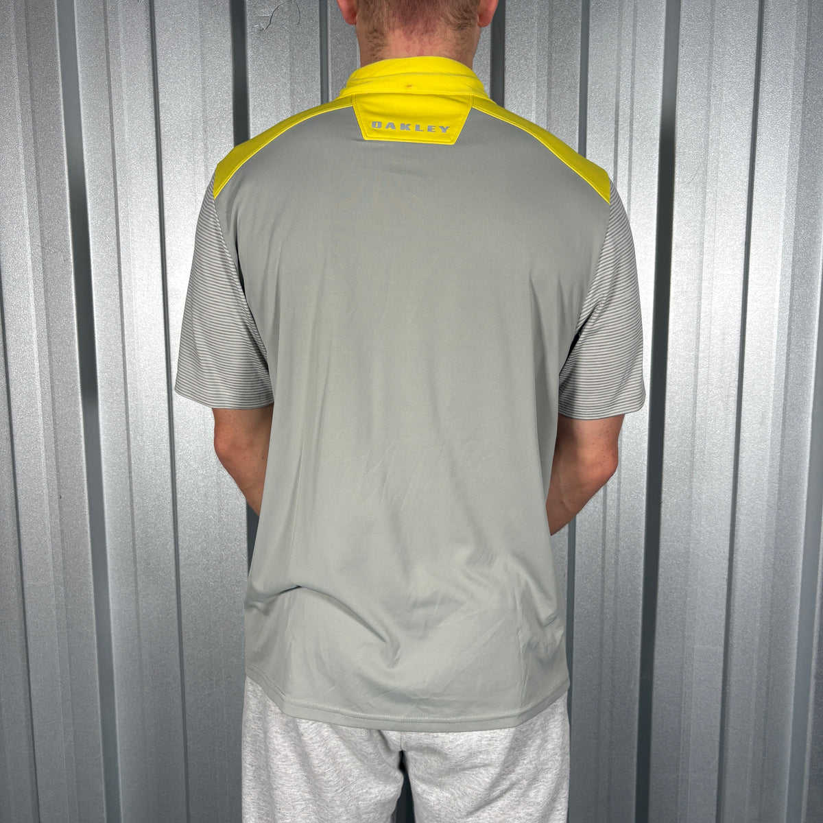 Oakley Yellow Golf Polo T Shirt - M