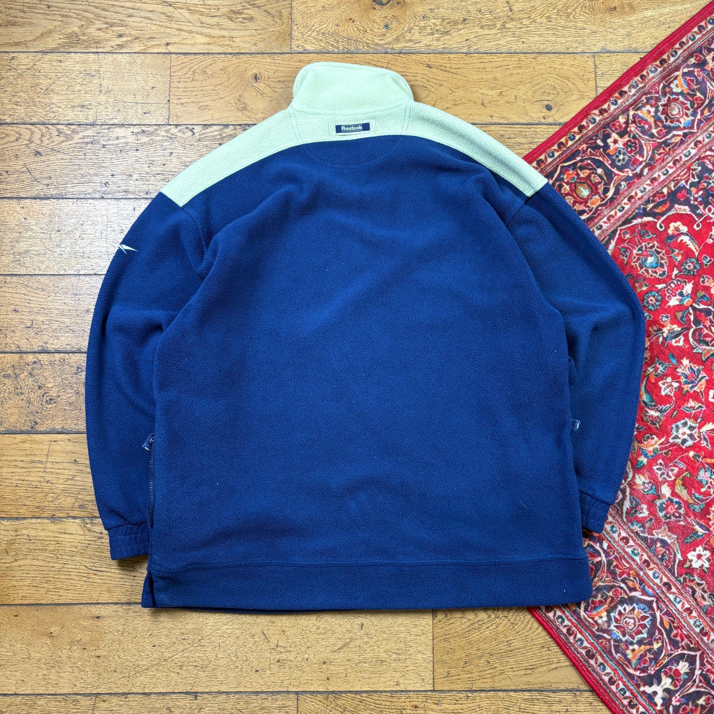 Vintage 90s Reebok Navy Embroidered Sweatshirt - XL