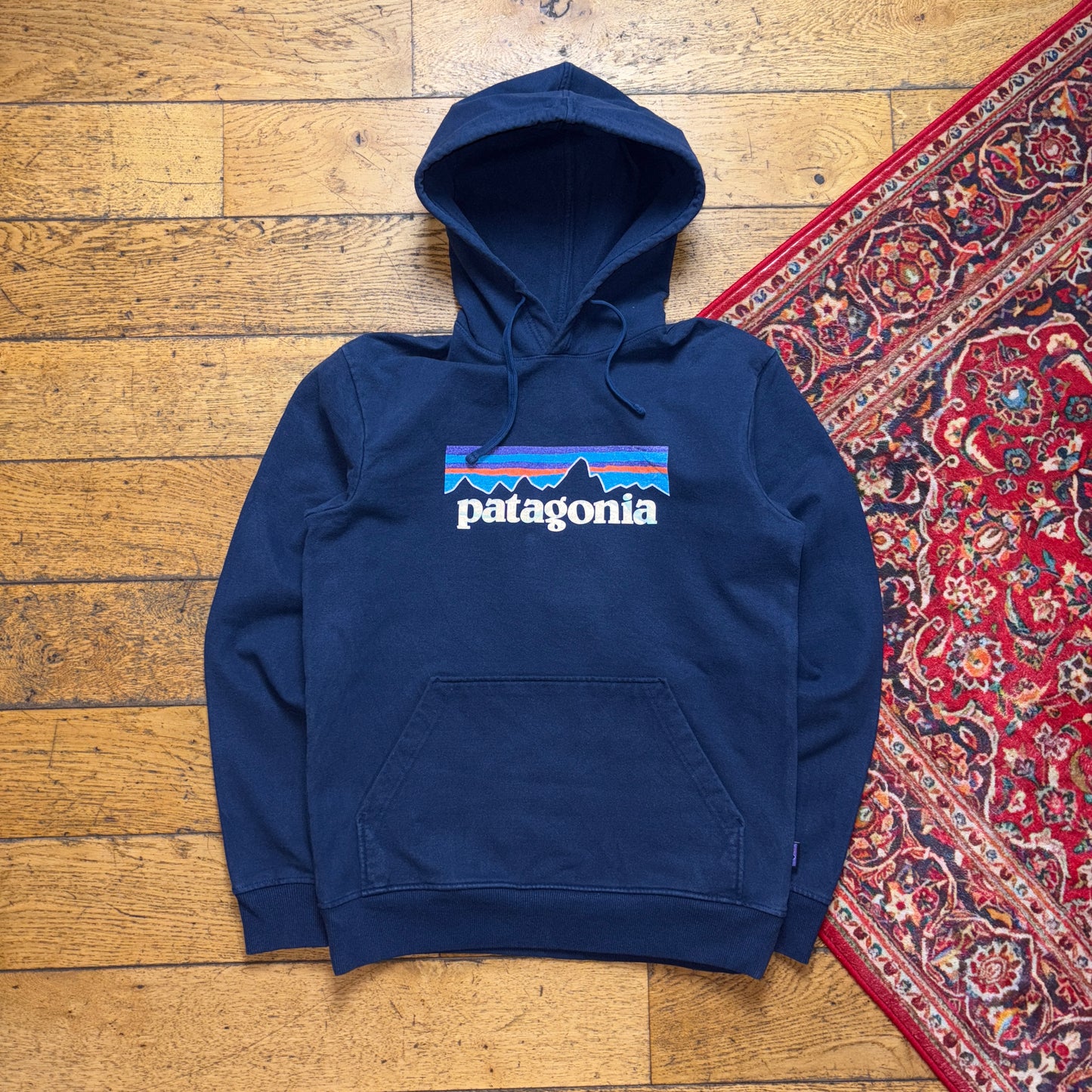 Vintage Patagonia Navy Hoodie Sweatshirt - S