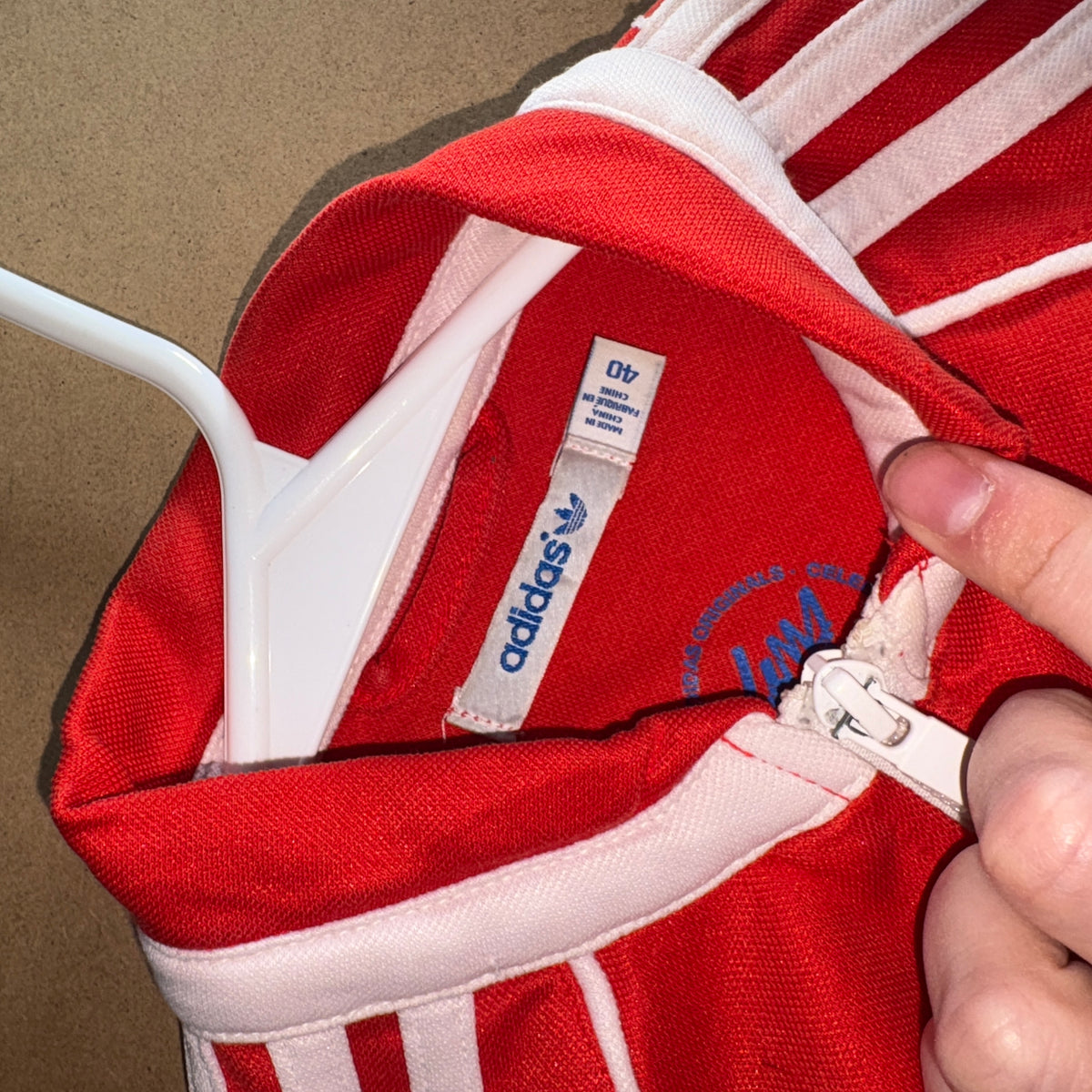 Adidas Red Tracksuit Womens Track Jacket - S