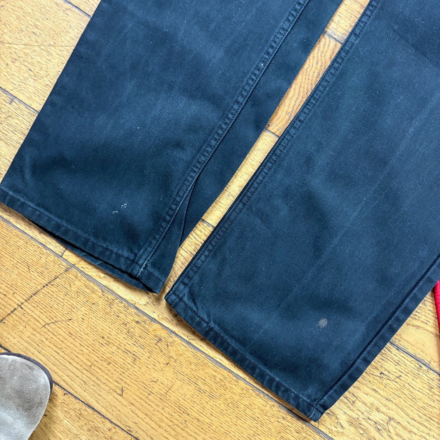 Vintage Levis 751 Black Baggy Denim Jeans - 36