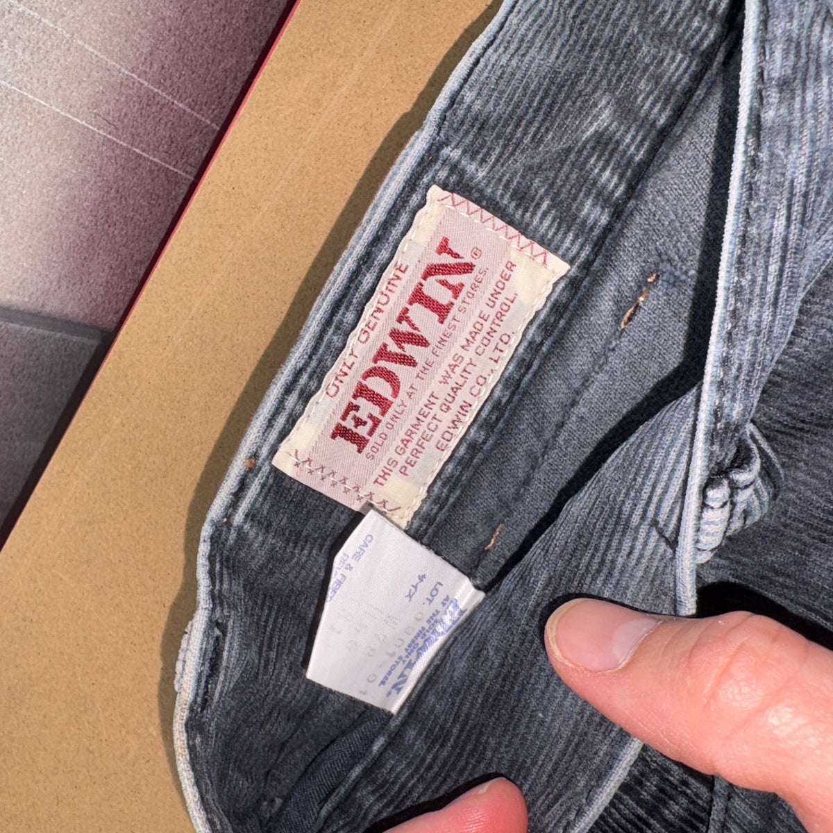 Edwin Navy Blue Japanese Corduroy Trousers - 30S
