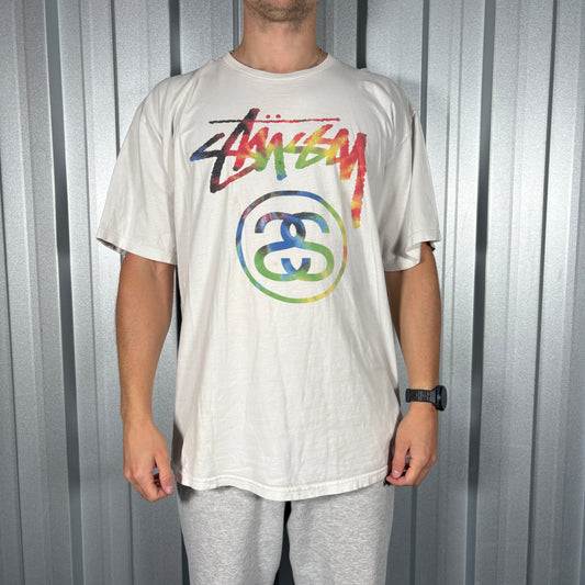 Stussy White Graphic T Shirt - XL